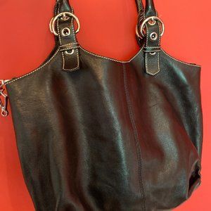 Prada Black Leather Shoulder Bag